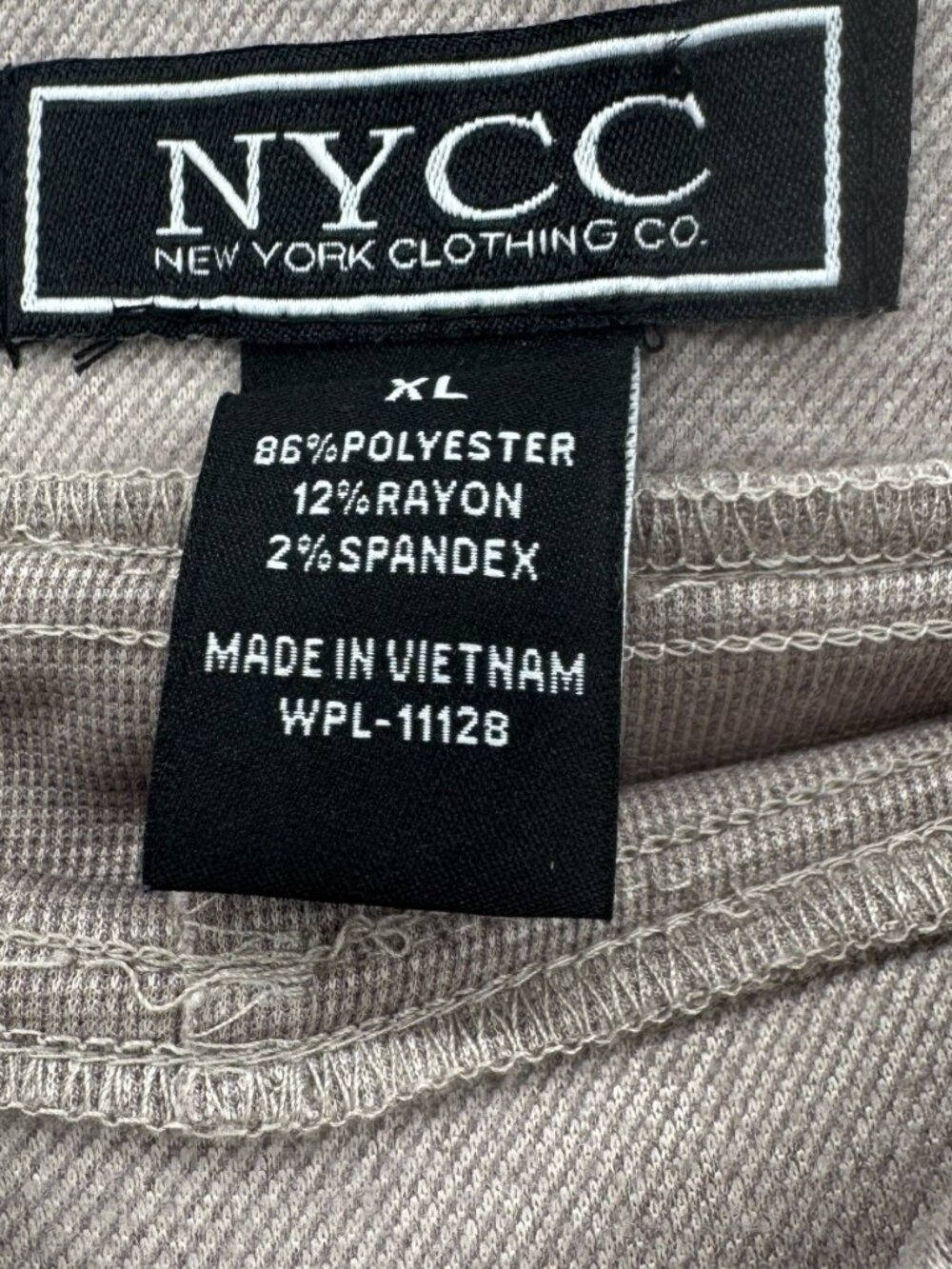 NYC New York Clothing Co Camel Midi Skirt - Picture 2 of 3